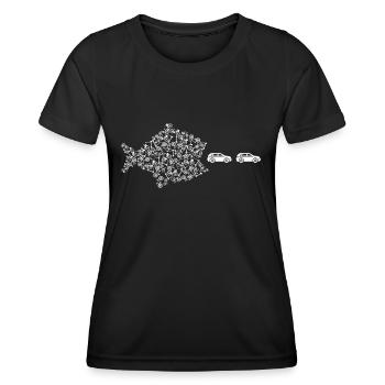 Nature Environment Climate Change Ecology Gift - Women's Functional T-Shirt - black - Front - AI Model Female 172 light (172cm)