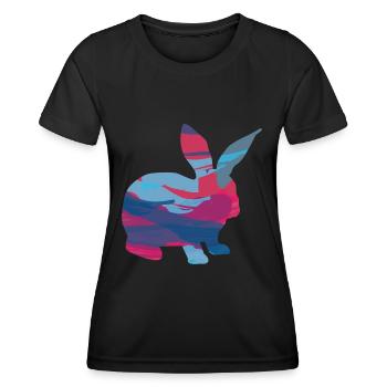 Rabbit Rabbit Rabbit - Women's Functional T-Shirt - black - Front - AI Model Female 172 light (172cm)