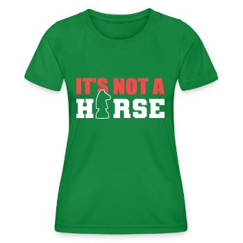 No Horse Chess Master Poison - Women's Functional T-Shirt - kelly green - Front - AI Model Female 172 dark (172cm)