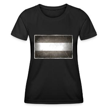 Luxemburg - Frauen Funktions-T-Shirt - Schwarz - Vorne - AI Model Female 172 light (172cm)