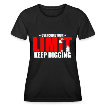 Heavy Equipment Operator and Excavator Operator Design - Women's Functional T-Shirt - black - Front - AI Model Female 172 light (172cm)