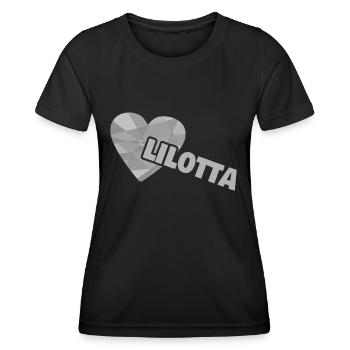 Heart Lilotta - Women's Functional T-Shirt - black - Front - AI Model Female 172 light (172cm)