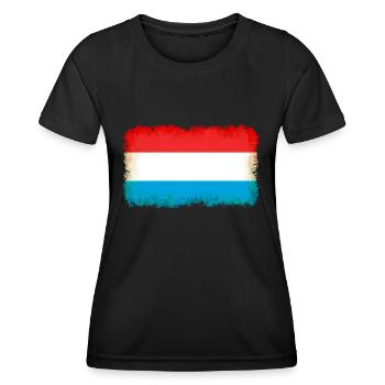 Luxembourg Luxembourg - T-shirt sport Femme - noir - Devant - AI Model Female 172 light (172cm)
