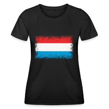 Luxembourg Luxembourg - T-shirt sport Femme - noir - Devant - AI Model Female 172 light (172cm)