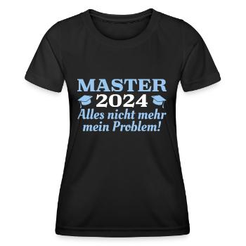 Master 2024 Abschluss Masterprüfung - Frauen Funktions-T-Shirt - Schwarz - Vorne - AI Model Female 172 light (172cm)