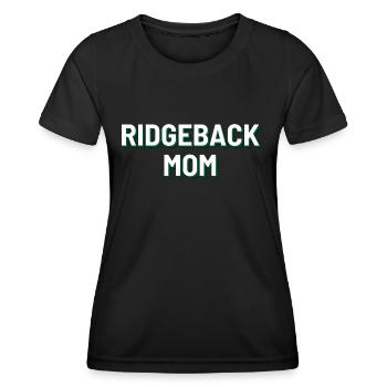 Ridgeback Mom - Frauen Funktions-T-Shirt - Schwarz - Vorne - AI Model Female 172 light (172cm)