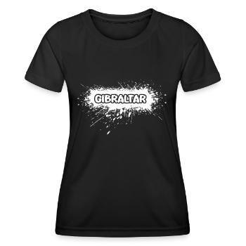 Sonne Gibraltar - Frauen Funktions-T-Shirt - Schwarz - Vorne - AI Model Female 172 light (172cm)