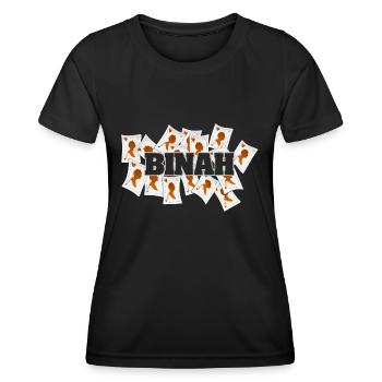 Binah als Vegas - Frauen Funktions-T-Shirt - Schwarz - Vorne - AI Model Female 172 light (172cm)