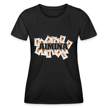 Vegas Almina - T-shirt sport Femme - noir - Devant - AI Model Female 172 light (172cm)