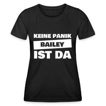 First name Bailey - Women's Functional T-Shirt - black - Front - AI Model Female 172 light (172cm)