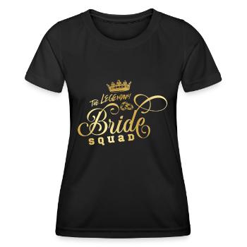 Bride Squad Junggesllinnenabschied - T-shirt sport Femme - noir - Devant - AI Model Female 172 light (172cm)