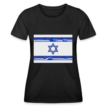 Israel - Women's Functional T-Shirt - black - Front - AI Model Female 172 light (172cm)
