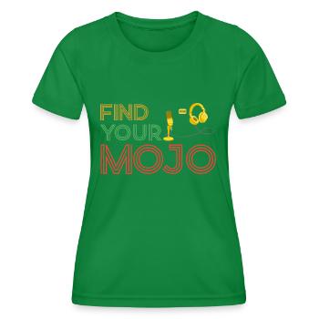 Trouvez votre police rétro rose violet coloré Mojo - T-shirt sport Femme - vert - Devant - AI Model Female 172 dark (172cm)