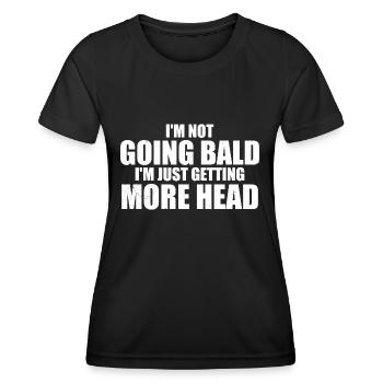 Ich werde nicht kahl, ich bekomme nur mehr Kopf - Frauen Funktions-T-Shirt - Schwarz - Vorne - AI Model Female 172 light (172cm)