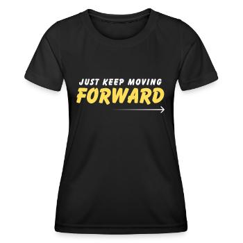 Transférer tout le temps - T-shirt sport Femme - noir - Devant - AI Model Female 172 light (172cm)