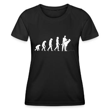 Evolution Zahnarzt Dentalhygieniker Zahnheilkunde Denti - Frauen Funktions-T-Shirt - Schwarz - Vorne - AI Model Female 172 light (172cm)
