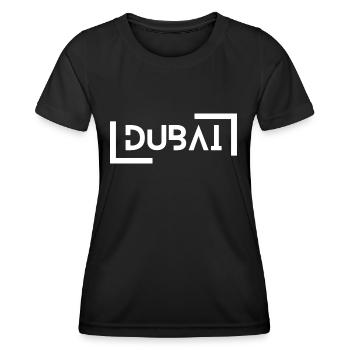 Dubaï - T-shirt sport Femme - noir - Devant - AI Model Female 172 light (172cm)