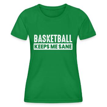 Basketball - Women's Functional T-Shirt - kelly green - Front - AI Model Female 172 dark (172cm)