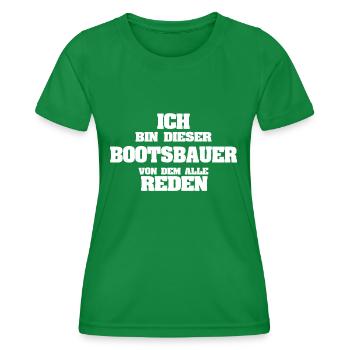Constructeur de bateaux - T-shirt sport Femme - vert - Devant - AI Model Female 172 dark (172cm)