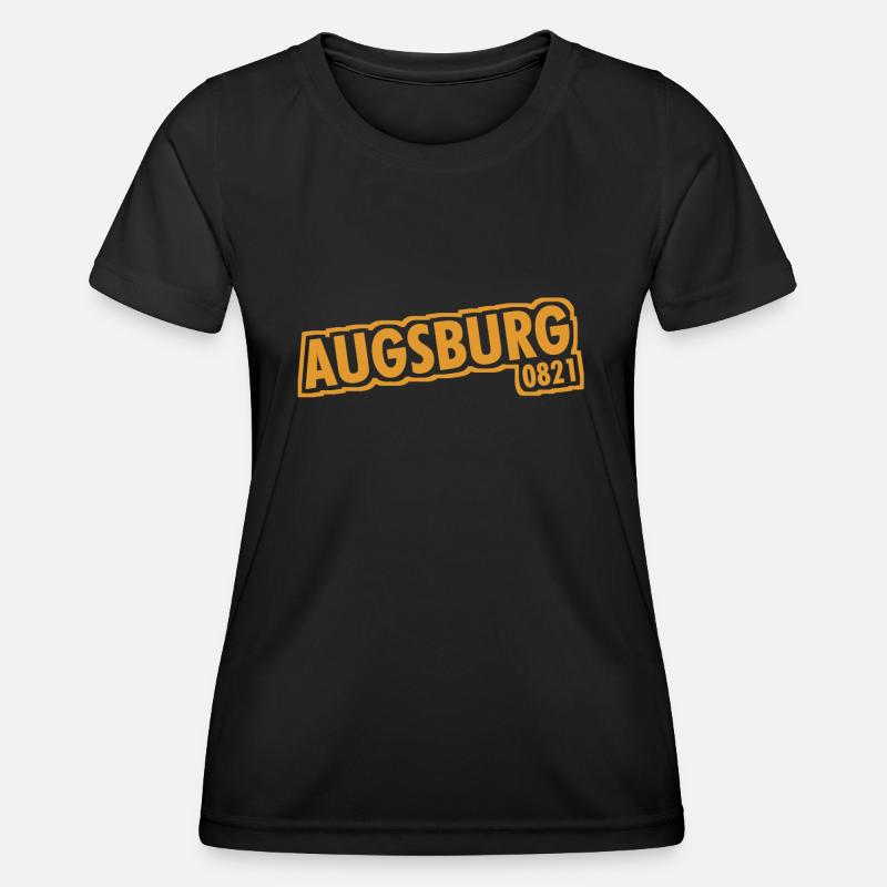 Augsburg 0821 Dialing Code - Women's Functional T-Shirt - black