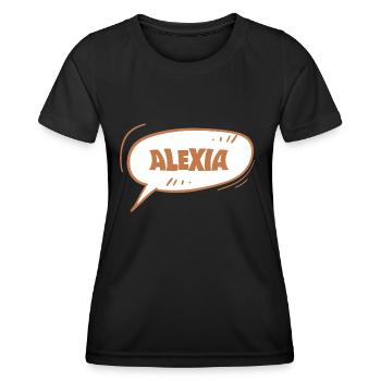 Alexie - T-shirt sport Femme - noir - Devant - AI Model Female 172 light (172cm)