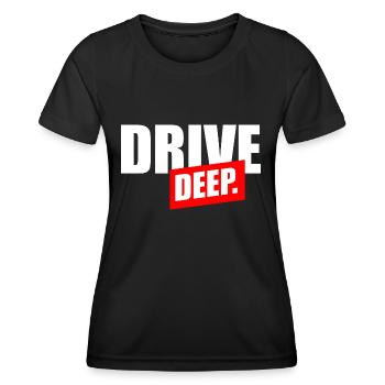 Conduisez en profondeur - T-shirt sport Femme - noir - Devant - AI Model Female 172 light (172cm)