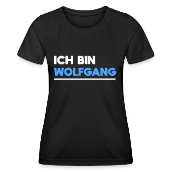 Wolfgang Name Spruch für stolze Wolfgangs - Frauen Funktions-T-Shirt - Schwarz - Vorne - AI Model Female 172 light (172cm)