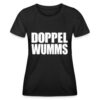 Doppel Wumms (Military Style) - Frauen Funktions-T-Shirt - Schwarz - Vorne - AI Model Female 172 light (172cm)