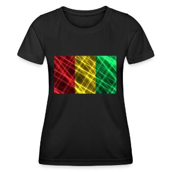 Style Guinée - T-shirt sport Femme - noir - Devant - AI Model Female 172 light (172cm)