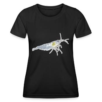 Snowball Shrimp Pet Design für stolze Shrimp-Fans - Frauen Funktions-T-Shirt - Schwarz - Vorne - AI Model Female 172 light (172cm)