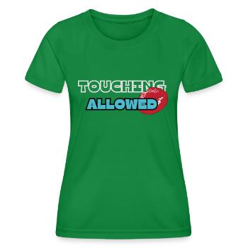 Touching Allowed - Women's Functional T-Shirt - kelly green - Front - AI Model Female 172 dark (172cm)