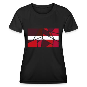 Gift for Latvia - Women's Functional T-Shirt - black - Front - AI Model Female 172 light (172cm)