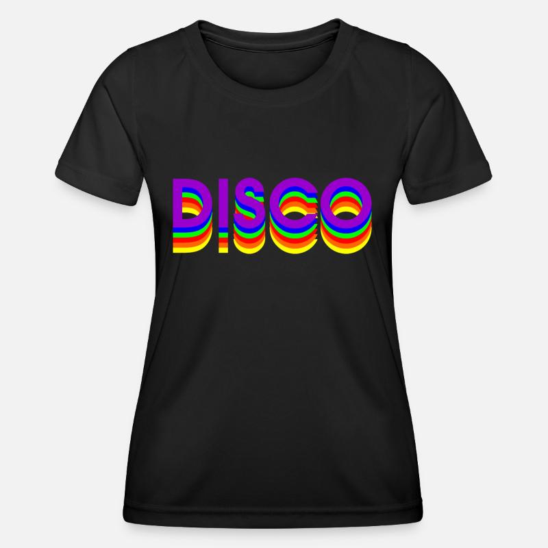 80s DISCO DANCE - Women's Functional T-Shirt - black