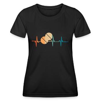 Battement de cœur pilule de médicaments - T-shirt sport Femme - noir - Devant - AI Model Female 172 light (172cm)