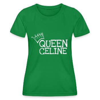 Prénom Céline - T-shirt sport Femme - vert - Devant - AI Model Female 172 dark (172cm)