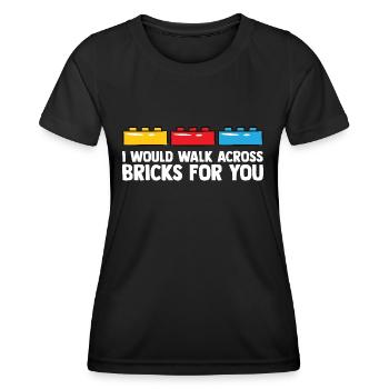 Brick Builder Brick Building Master Builder - Women's Functional T-Shirt - black - Front - AI Model Female 172 light (172cm)