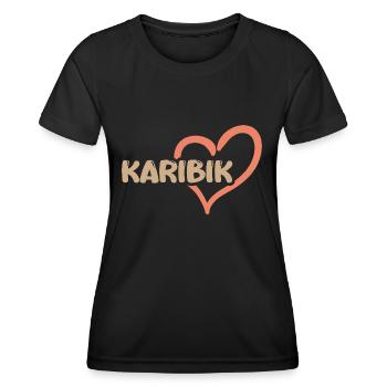 Geschenk für Karibik - Frauen Funktions-T-Shirt - Schwarz - Vorne - AI Model Female 172 light (172cm)