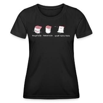 Rollenspiel und chillen (b) - Frauen Funktions-T-Shirt - Schwarz - Vorne - AI Model Female 172 light (172cm)