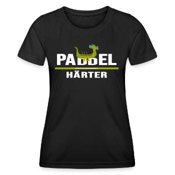 drachenboot chinesisches drachenboot-paddler - Frauen Funktions-T-Shirt - Schwarz - Vorne - AI Model Female 172 light (172cm)