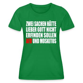 Contre la droite - T-shirt sport Femme - vert - Devant - AI Model Female 172 dark (172cm)