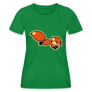 Fox - Frauen Funktions-T-Shirt - Kelly Green - Vorne - AI Model Female 172 dark (172cm)