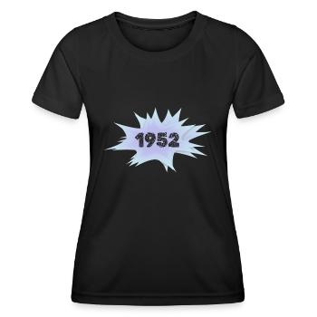Bulle de 1952 - T-shirt sport Femme - noir - Devant - AI Model Female 172 light (172cm)