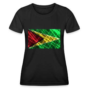 Cadeau pour la Guyane - T-shirt sport Femme - noir - Devant - AI Model Female 172 light (172cm)