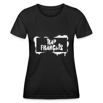 Französischer Rap Graffiti Urbain - Frauen Funktions-T-Shirt - Schwarz - Vorne - AI Model Female 172 light (172cm)