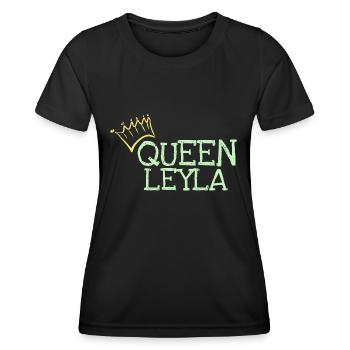 Leyla als Vorname - Frauen Funktions-T-Shirt - Schwarz - Vorne - AI Model Female 172 light (172cm)