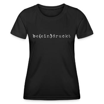 IMPRESSES PUN WHITE - Women's Functional T-Shirt - black - Front - AI Model Female 172 light (172cm)