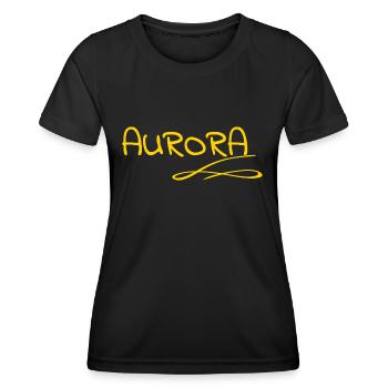 Geschenk für Aurora - Frauen Funktions-T-Shirt - Schwarz - Vorne - AI Model Female 172 light (172cm)