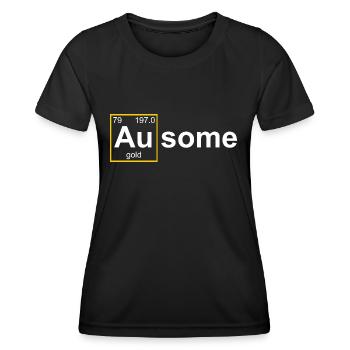 Chimie chimique - T-shirt sport Femme - noir - Devant - AI Model Female 172 light (172cm)