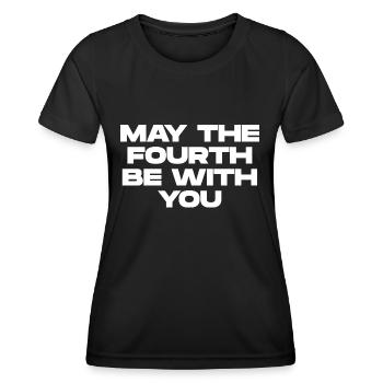 May The Fourth - Women's Functional T-Shirt - black - Front - AI Model Female 172 light (172cm)