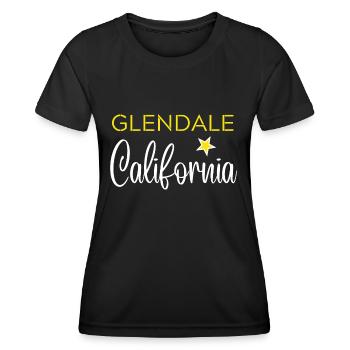 Glendale California - T-shirt sport Femme - noir - Devant - AI Model Female 172 light (172cm)